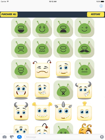 Alien Stickers - 80+ Cute Alien Emoji screenshot 3