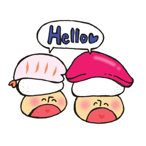 Mr. Sushi Mushroom Sticker