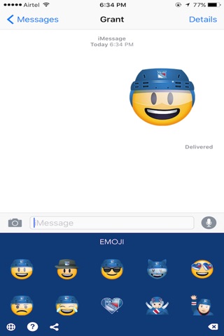 New York Rangers Emoji Keyboard screenshot 3