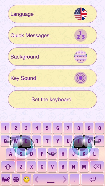 Cute Cartoon Color Keyboard Themes Emoji & Layout screenshot-3