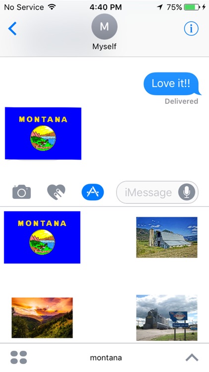 Montana Stickers for iMessage