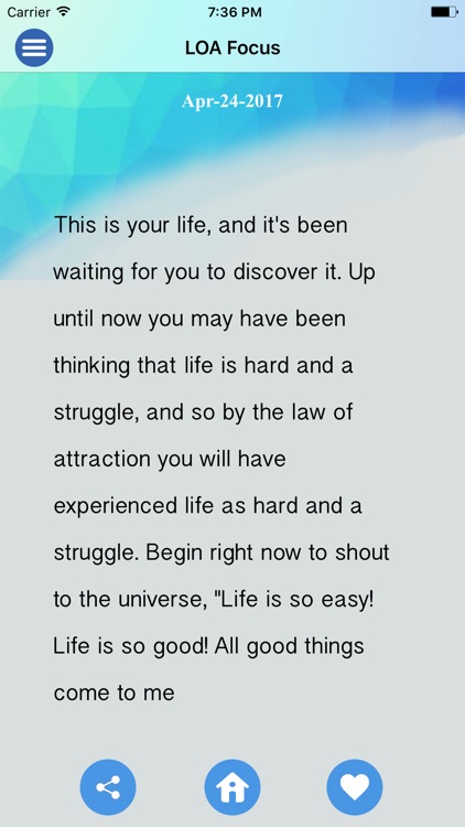 Law of Attraction Focus