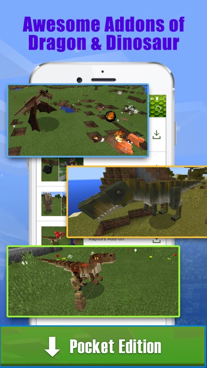 Dragon & Dinosaur Addons Free for Minecraft PE