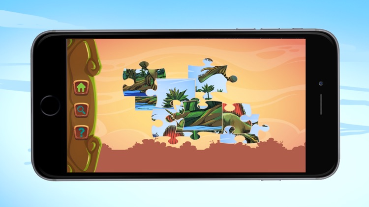 T Rex Dinosaur Jigsaw Puzzle Game for Kids
