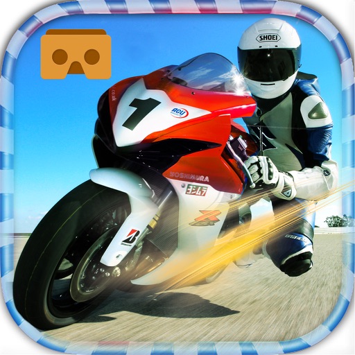 VR Race Moto GP. Crazy bike stunts virtual Reality Icon