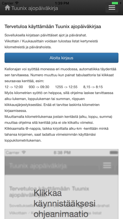 How to cancel & delete Tuunix Ajopäiväkirja from iphone & ipad 1