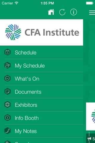 CFA Society Leader Events screenshot 2