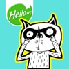 Hellowe Stickers: Uncle Raccoon