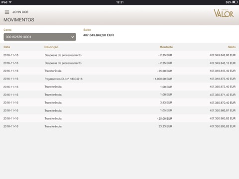 Banco Valor Tablet screenshot 4