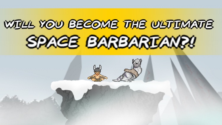 Space Barbarian Snow Runner screenshot-4