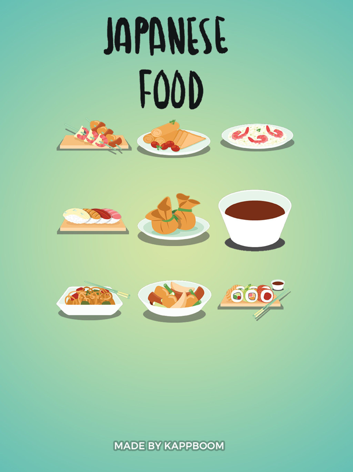 Japanese Traditional Food Stickers