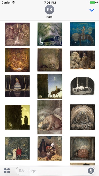 John Bauer Artworks Stickers