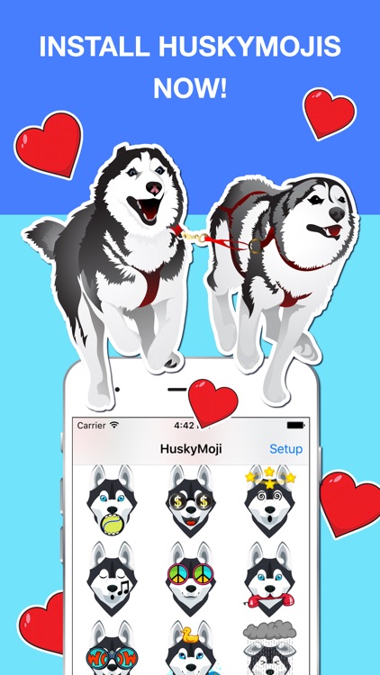 HuskyMoji - Siberian Husky Emoji Keyboard Stickers screenshot-3