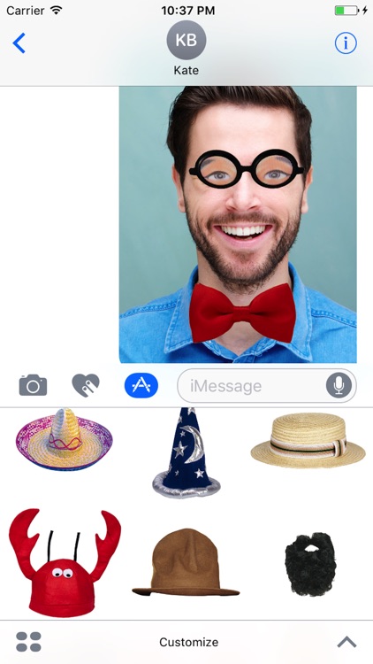 Customize Stickers – Hats and Glasses