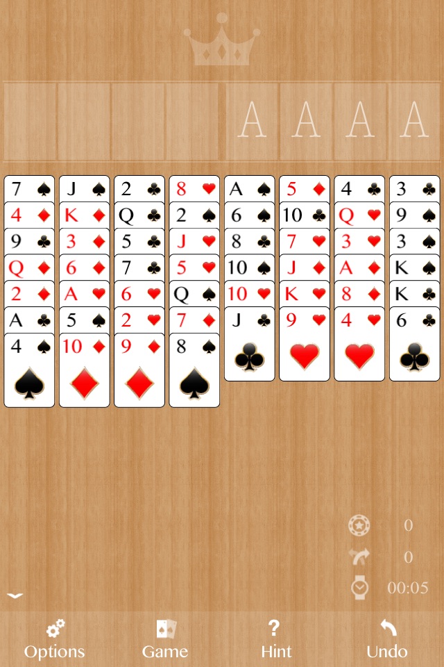 Simple Freecell Solitaire screenshot 2