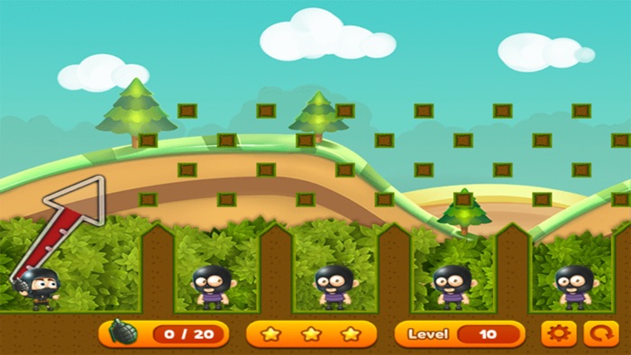 Sling Shot Grenade - catapult bomb game