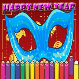 Happy New Year Coloring for kids Holiday Games