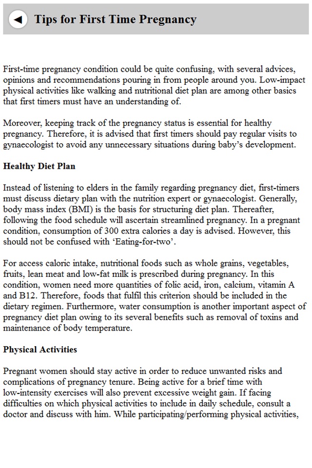 Pregnancy care guide screenshot 4
