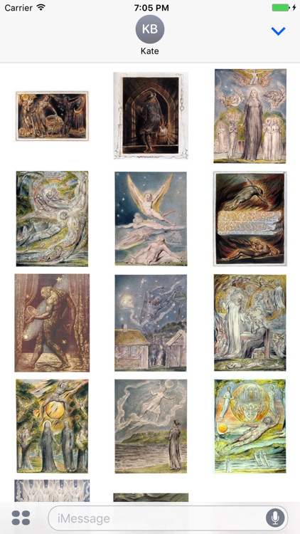 William Blake Artworks Stickers