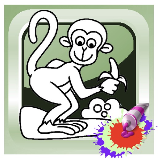 Games Coloring Page for Monkey iOS App