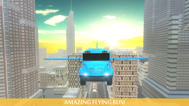 Flying School Bus Simulator screenshot-4