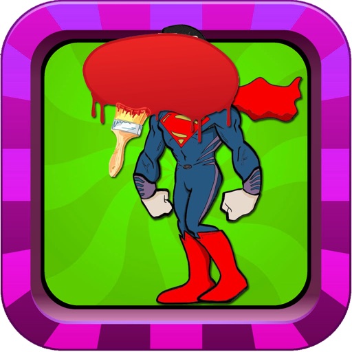 Coloring Page Superman Version iOS App