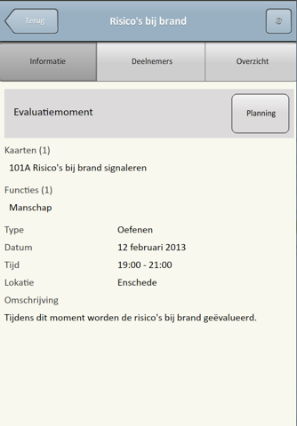 Evaluatie App screenshot 3