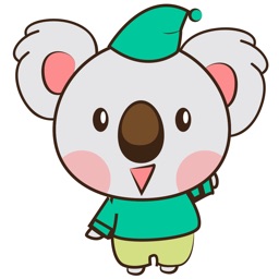 Kuruu, the cute little koala for iMessage Sticker