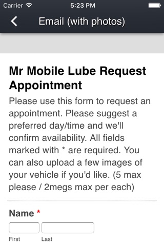 Mr. Mobile Lube screenshot 3