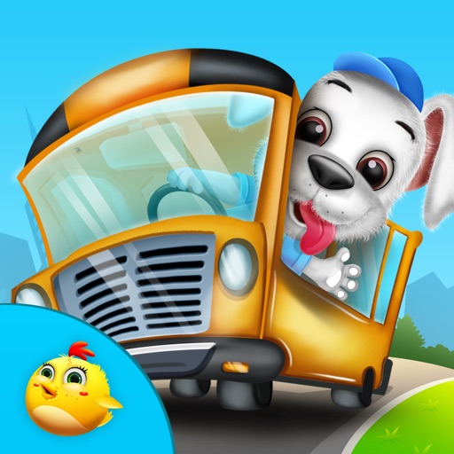 Baby Puppy School Trip Fun Icon