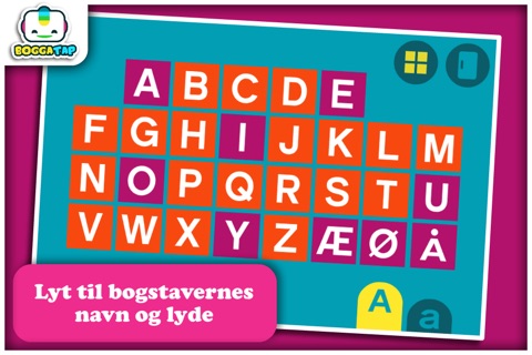 Bogga Alfabet dansk screenshot 2