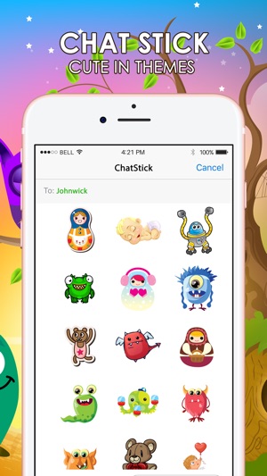 Cute Stickers & Emojis Keyboard Themes ChatStick(圖1)-速報App