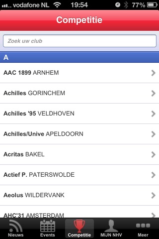 Handbal.nl - competitie screenshot 2
