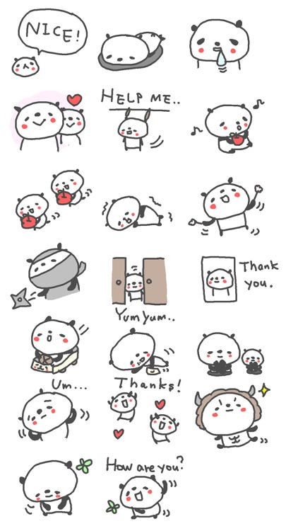 Cool Cool Panda Stickers!