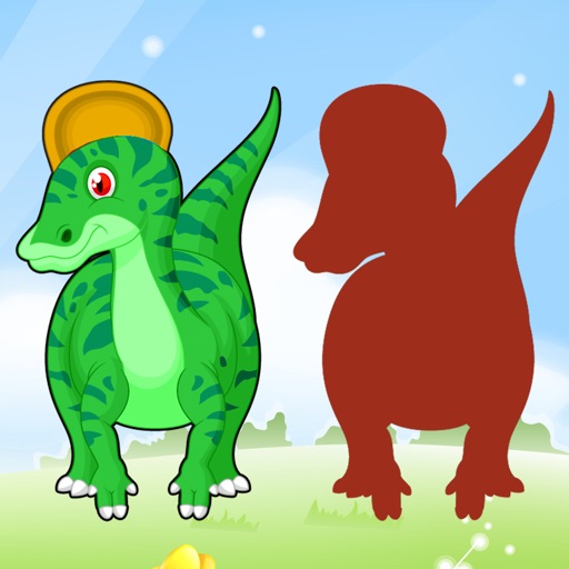 Dinosaur Drag Drop and Match Shadow Dino for kids iOS App