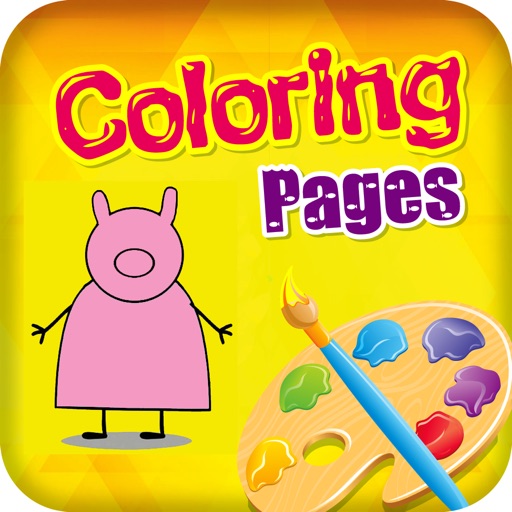 Colouring Pages for Kids Peppa Pig Version iOS App