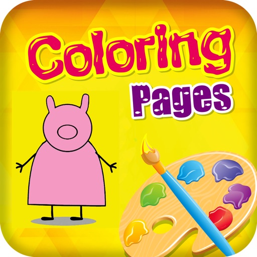 Colouring Pages for Kids Peppa Pig Version