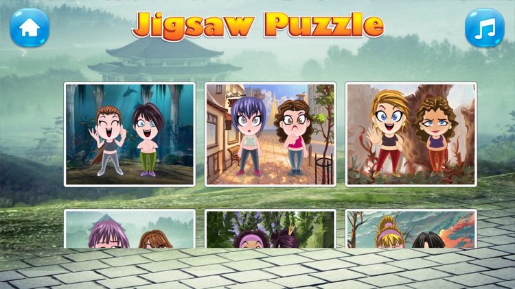 cute little girls puzzle jigsaw games