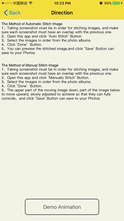 Auto Stitch(Make Long ScreenShot)