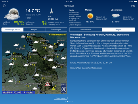Das Wetter in Deutschland HD screenshot 3