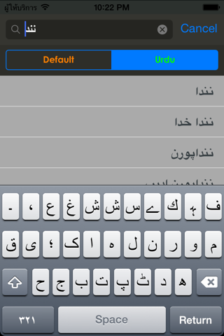 Urdu Arabic Dictionary - náhled