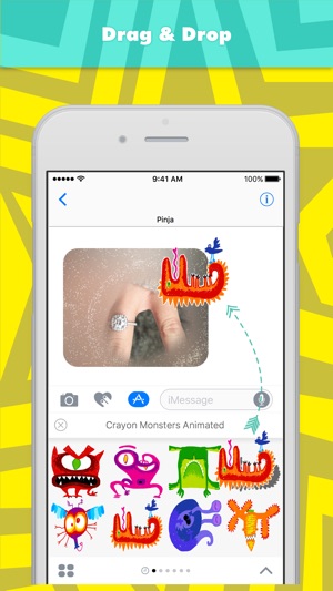 Crayon Monsters Animated stickers by Pinja(圖3)-速報App