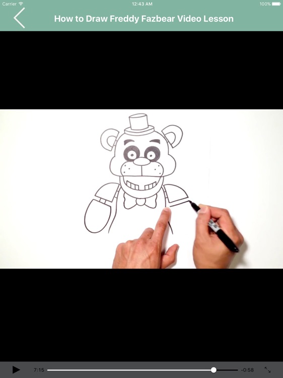 How to draw Freddy from FNAF 