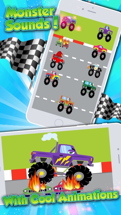 Monster Trucks! Fun 2 3 4 year old games for kids screenshot-3