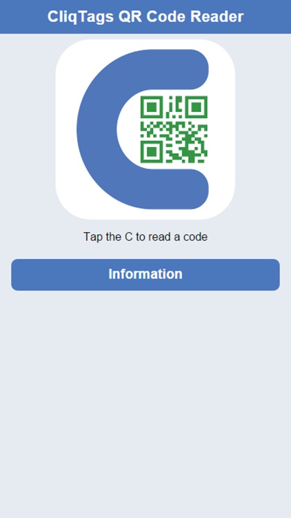 CliqTags QR Code Reader