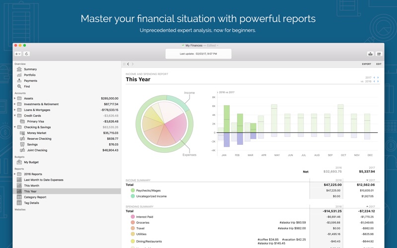 compare personal finance software for mac