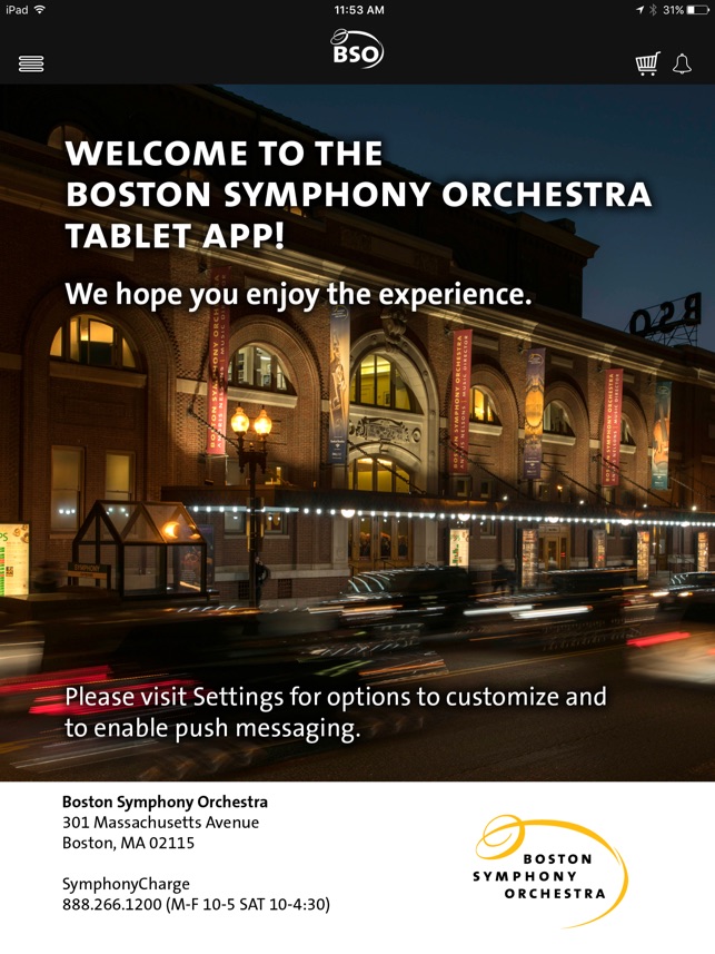 Boston Symphony Orchestra for iPad