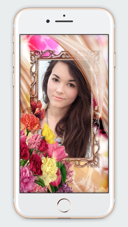Beautiful Flower Photo Frame - Rose Frame Effects