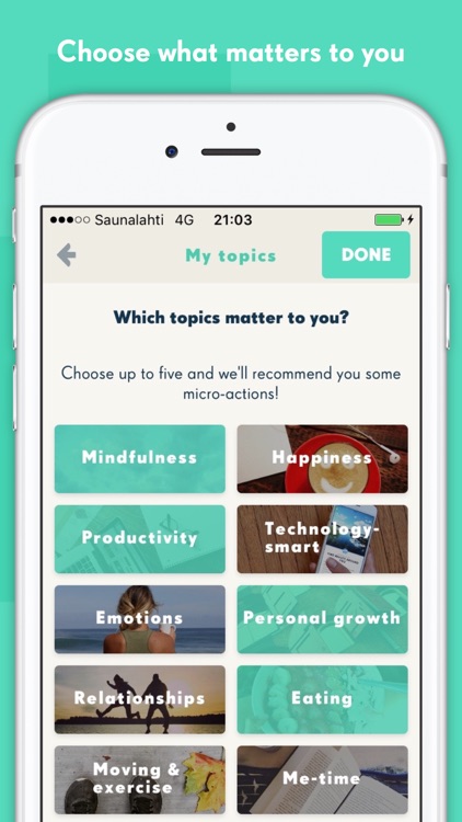 YOU-app - Micro-actions for health and happiness