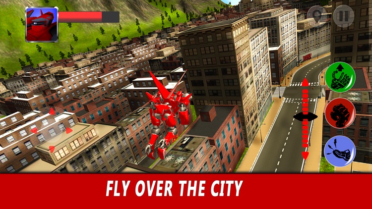 Flying Robot Simulator 3D screenshot-3